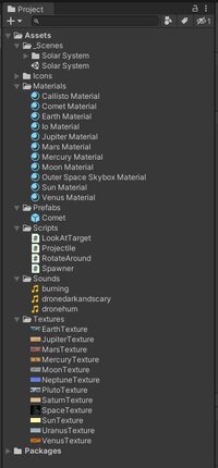 Solar System Project for the Coursera Unity Course screenshot, image №3694267 - RAWG