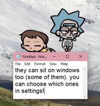 rick n morty shimeji screenshot, image №3169656 - RAWG