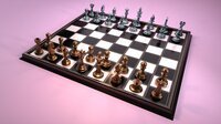 3D metal complete chess set model screenshot, image №3630147 - RAWG