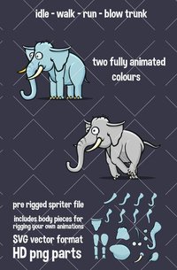 Animated elephant screenshot, image №1942013 - RAWG