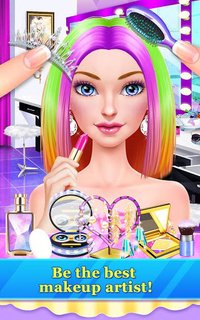 Hair Stylist Fashion Salon ❤ Rainbow Unicorn Hair screenshot, image №1592867 - RAWG