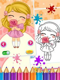 Sweet Little Girl Coloring Book Art Studio Paint and Draw Kids Game Valentine Day screenshot, image №1632713 - RAWG