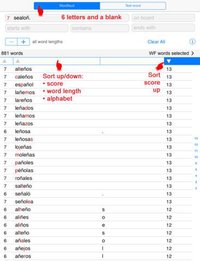 Words Finder Wordfeud Español/Spanish - find the best words for Wordfeud, crossword and cryptogram screenshot, image №1606793 - RAWG
