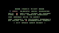 Zombie-Night (MSX) by Alberto Sgaggero - 2022 screenshot, image №3377298 - RAWG