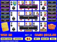 Double Draw Video Poker Triple Play screenshot, image №948093 - RAWG