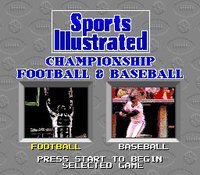 Sports Illustrated: Championship Football & Baseball screenshot, image №752029 - RAWG