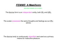 FEMME: A Manifesto screenshot, image №3402917 - RAWG