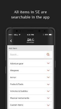 DLG Inventory 5E for D&D screenshot, image №1542854 - RAWG