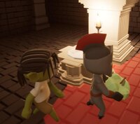 A Knight pretending to be too weak to clear the dungeon, ruthlessly stealing food in front of starving gobelins screenshot, image №3104050 - RAWG