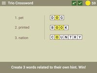 Trio Crossword - Word Puzzle screenshot, image №1372116 - RAWG