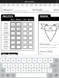 Real Sheet: D&D 3.0 Edition + Dice Table screenshot, image №2133415 - RAWG