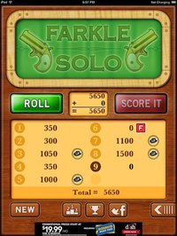 Farkle Solo Solitaire - Free screenshot, image №1472842 - RAWG