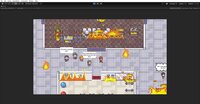 It's like snake but you're in a mall and its on fire screenshot, image №2890734 - RAWG