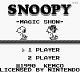 Snoopy's Magic Show screenshot, image №751988 - RAWG