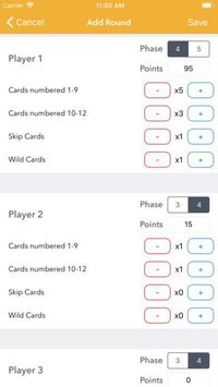 Phase 10 Score Keeper screenshot, image №2058533 - RAWG