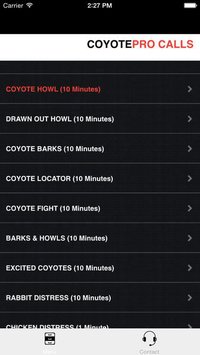 REAL Coyote Hunting Calls - Coyote Calls & Coyote Sounds for Hunting (ad free) BLUETOOTH COMPATIBLE screenshot, image №1729498 - RAWG