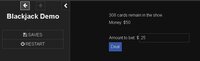 Blackjack Demo - Twine Sugarcube screenshot, image №3061766 - RAWG