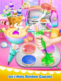 Unicorn Food - Sweet Rainbow Cupcake Desserts screenshot, image №1588419 - RAWG