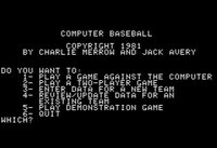 Computer Baseball screenshot, image №754353 - RAWG