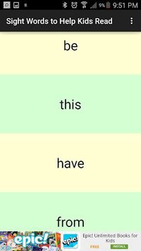 Sight Words to Help Kids Read screenshot, image №1589632 - RAWG