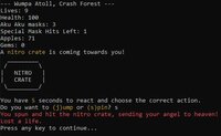 Crash Bandicoot Text Adventure screenshot, image №3837839 - RAWG