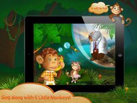 Kids Apps ∙ 5 Little Monkeys jumping on the bed. Interactive Nursery Rhymes. screenshot, image №958114 - RAWG