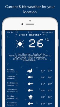 8-bit Weather - hyper local forecasts screenshot, image №1711161 - RAWG