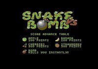 Snake VS Bomb [Commodore 64] screenshot, image №3709381 - RAWG