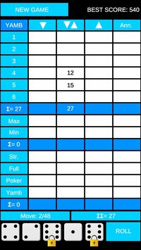 Yamb dice game - Unity source code screenshot, image №2654255 - RAWG