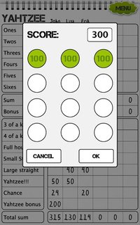 Yahtzee scoresheet screenshot, image №1403284 - RAWG