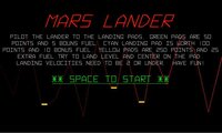 Mars Lander (itch) (Uglydog777) screenshot, image №3111568 - RAWG