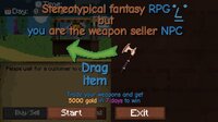 Stereotypical fantasy RPG but you are the weapon seller NPC screenshot, image №2747737 - RAWG