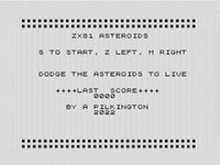 ZX81 Asteroids screenshot, image №3389314 - RAWG