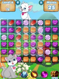 Kitty Crush - puzzle games with cats and candy screenshot, image №1675188 - RAWG