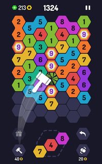UP 9 - Hexa Puzzle! Merge Numbers to get 9 screenshot, image №1450460 - RAWG