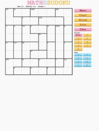 Math Sudoku screenshot, image №3571524 - RAWG