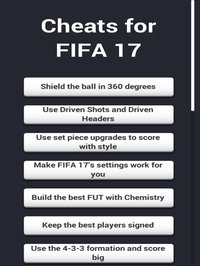 Cheats for FIFA 17 screenshot, image №2111750 - RAWG