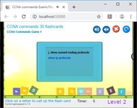 CramFLASH CCNA router commands 30 Random FlashCards screenshot, image №2171654 - RAWG