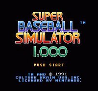 Super Baseball Simulator 1.000 screenshot, image №762747 - RAWG