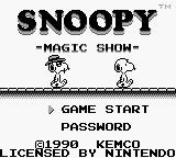 Snoopy's Magic Show screenshot, image №751989 - RAWG