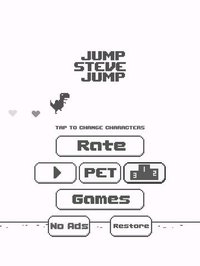 Jump Steve Jump - 8-bit Dinosaur Journey Widget Game screenshot, image №1629659 - RAWG