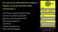 Hyper Casual Games Idea Generator screenshot, image №2483299 - RAWG