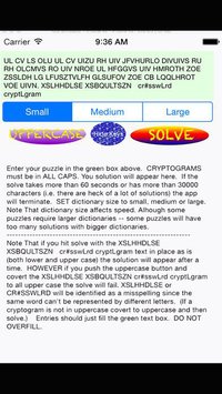 Crossword Cryptogram Solver iPhone screenshot, image №1836126 - RAWG