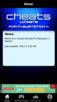 Cheats Ultimate for Playstation 4 Games - Including Complete Walkthroughs screenshot, image №1713181 - RAWG