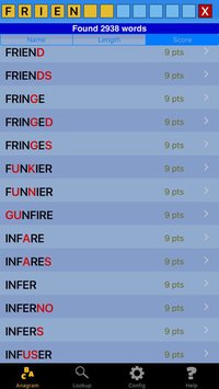Anagram & Word Lookup for Words with Friends screenshot, image №984074 - RAWG