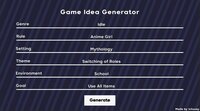 Game Idea Generator (ichuusy) screenshot, image №3365667 - RAWG