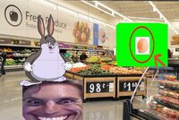 big chungus tries not to be the sus imposter while shopping at walmart for eggs to make his breakfast casserole screenshot, image №2847516 - RAWG