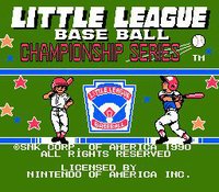 Little League Baseball: Championship Series screenshot, image №736582 - RAWG