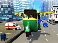 Futuristic Flying tuk tuk rickshaw simulator 3D screenshot, image №1987500 - RAWG