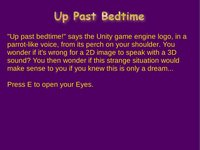 Up Past Bedtime (A Unity Development Adventure) screenshot, image №1202103 - RAWG